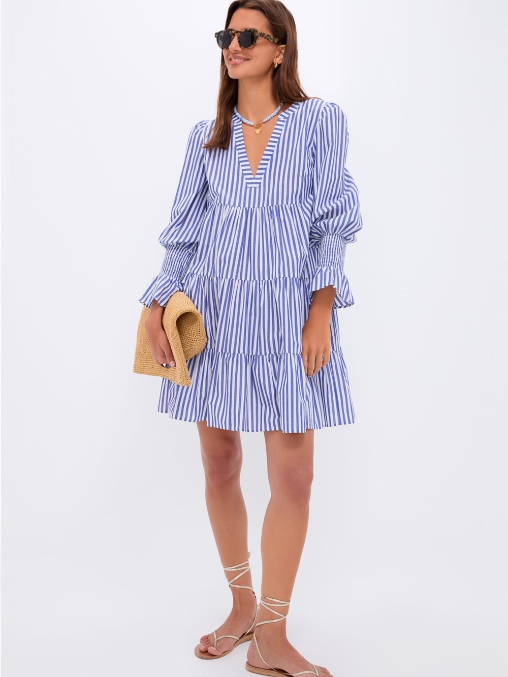 Tuckernuck x Pomander Place Kenzo Blue & White Stripe Mini Dress – Size S